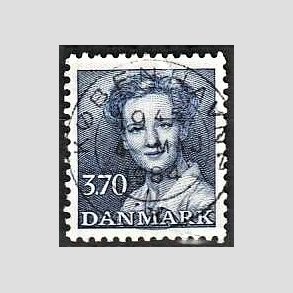 FRIMRKER DANMARK | 1984 - AFA 792 - Dronning Margrethe - 3,70 Kr. bl - Pragt Stemplet