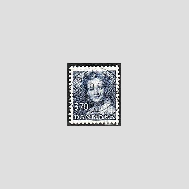 FRIMRKER DANMARK | 1984 - AFA 792 - Dronning Margrethe - 3,70 Kr. bl - Pragt Stemplet