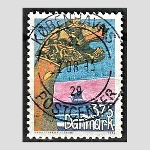 FRIM�RKER DANMARK | 1993 - AFA 1050 - Vindertegning frim�rketegning - 3,75 Kr. flerfarvet - Pragt Stemplet