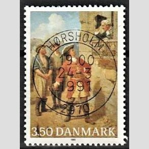 FRIMRKER DANMARK | 1990 - AFA 978 - Tordenskiold 300 ret - 3,50 Kr. flerfarvet - Pragt Stemplet Hrsholm