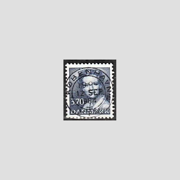 FRIMRKER DANMARK | 1984 - AFA 792 - Dronning Margrethe - 3,70 Kr. bl - Pragt Stemplet