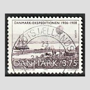 FRIM�RKER DANMARK | 1994 - AFA 1067 - Europam�rker - 3,75 Kr. violet - Pragt Stemplet