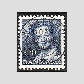 FRIMRKER DANMARK | 1984 - AFA 792 - Dronning Margrethe - 3,70 Kr. bl - Pragt Stemplet Nstved
