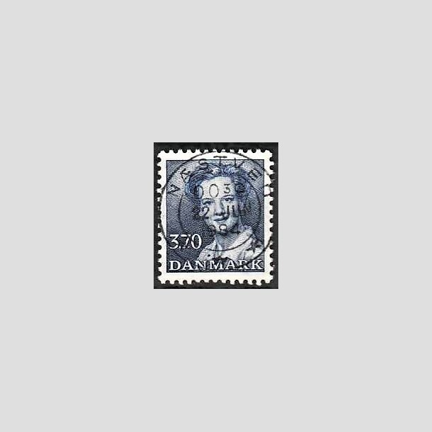 FRIMRKER DANMARK | 1984 - AFA 792 - Dronning Margrethe - 3,70 Kr. bl - Pragt Stemplet Nstved