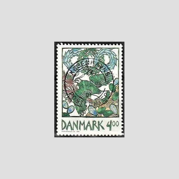 FRIMRKER DANMARK | 1999 - AFA 1204 - Forrsbebudere - 4,00 Kr. Vibe - Lux Stemplet