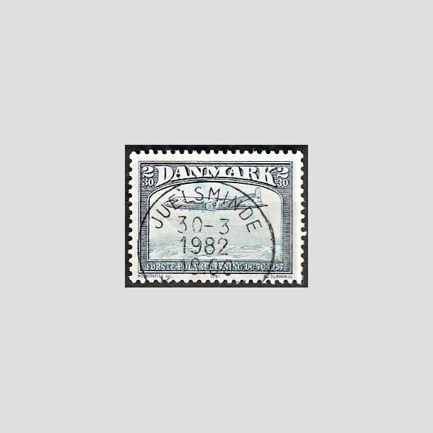 FRIMRKER DANMARK | 1981 - AFA 740 - Flyvning - 2,30 Kr. sortbl/bl - Lux Stemplet Juelsminde