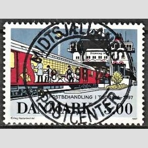 FRIM�RKER DANMARK | 1997 - AFA 1147 - Bureautjenestens oph�r - 5,00 Kr. flerfarvet - Pragt Stemplet