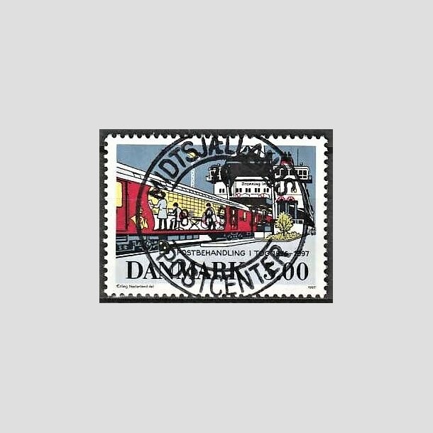 FRIMRKER DANMARK | 1997 - AFA 1147 - Bureautjenestens ophr - 5,00 Kr. flerfarvet - Pragt Stemplet