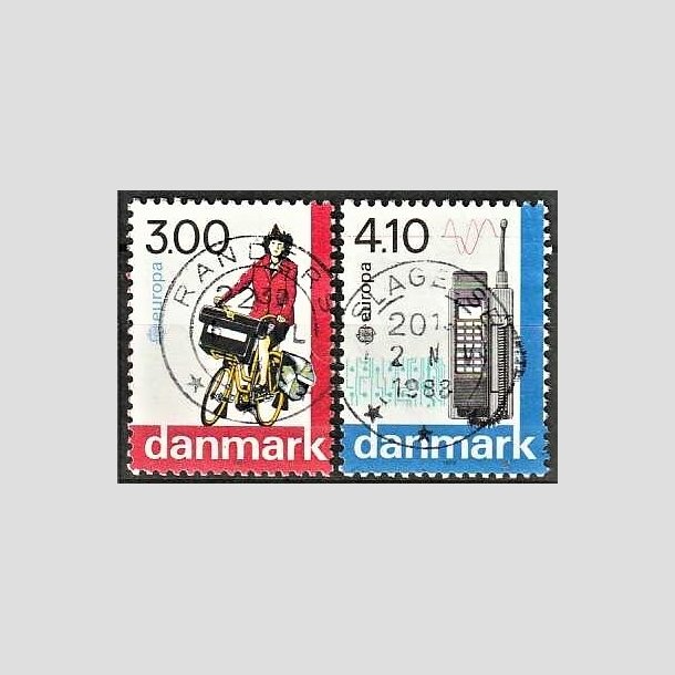 FRIMRKER DANMARK | 1988 - AFA 911,912 - Europamrker - 3,00 + 4,10 Kr. flerfarvet - Stemplet