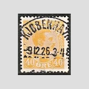 FRIMRKER DANMARK | 1925-26 - AFA 150 - Chr. X 40 re orange - Lux Stemplet 