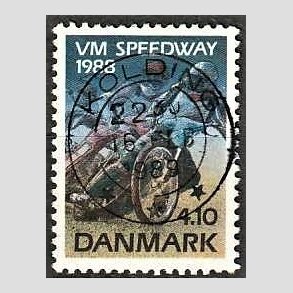 FRIM�RKER DANMARK | 1988 - AFA 914 - WM i Speedway - 4,10 Kr. flerfarvet - Pragt Stemplet Kolding