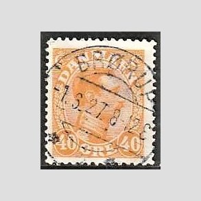 FRIMRKER DANMARK | 1925-26 - AFA 150 - Chr. X 40 re orange - Lux Stemplet Brrup