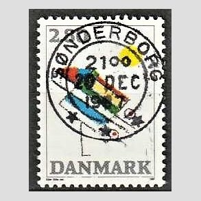 FRIM�RKER DANMARK | 1987 - AFA 891 - Kunst - 2,80 Kr. flerfarvet - Pragt Stemplet S�nderborg