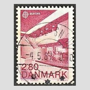 FRIM�RKER DANMARK | 1987 - AFA 882 - Europam�rker - 2,80 Kr. r�d - Pragt Stemplet