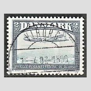 FRIM�RKER DANMARK | 1981 - AFA 740 - Flyvning - 2,30 Kr. sortbl�/bl� - Lux Stemplet Viborg