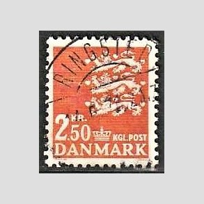 FRIMRKER DANMARK | 1972 - AFA 528 - Rigsvben 2,50 Kr. orange - Lux Stemplet Ringsted