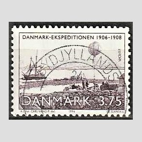 FRIM�RKER DANMARK | 1994 - AFA 1067 - Europam�rker - 3,75 Kr. violet - Pragt Stemplet
