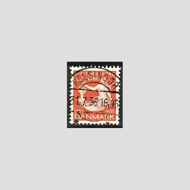 FRIMRKER DANMARK | 1935 - AFA 225 - H. C. Andersen 10 re orange - Lux Stemplet Helsingr 