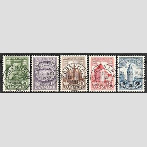 FRIM�RKER DANMARK | 1953-56 - AFA 346-50 - Kongeriget 1000 �r - 10-60 �re i s�t - Lux Stemplet