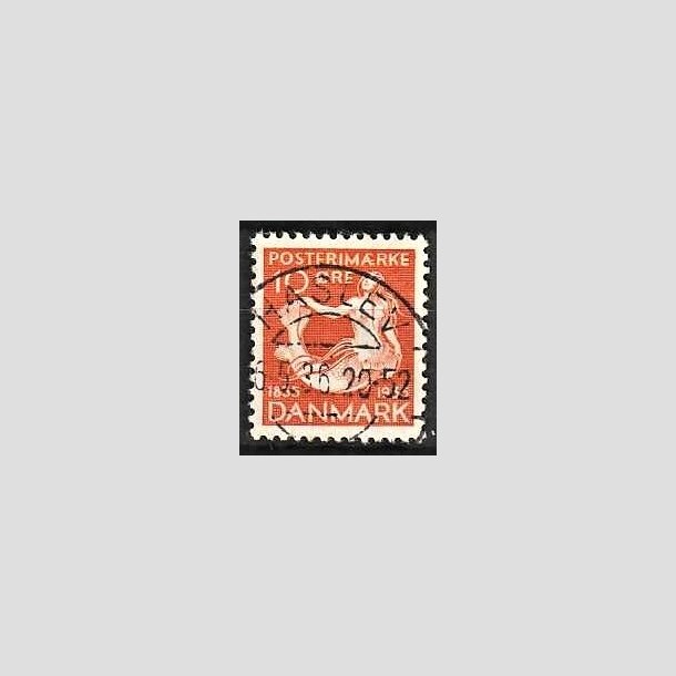 FRIMRKER DANMARK | 1935 - AFA 225 - H. C. Andersen 10 re orange - Lux Stemplet Haslev