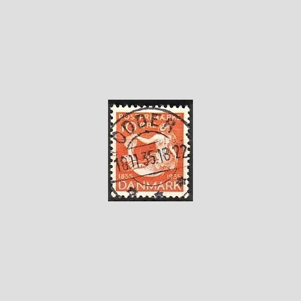 FRIMRKER DANMARK | 1935 - AFA 225 - H. C. Andersen 10 re orange - Lux Stemplet Odder