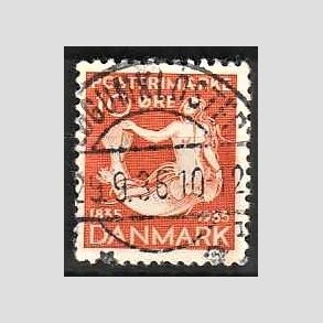 FRIM�RKER DANMARK | 1935 - AFA 225 - H. C. Andersen 10 �re orange - Lux Stemplet 