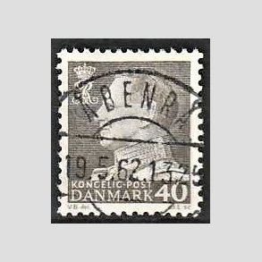 FRIMRKER DANMARK | 1961-62 - AFA 396 - Fr. IX 40 re gr - Pragt Stemplet benr