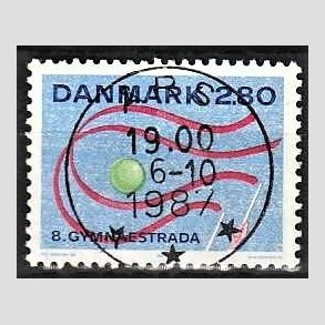 FRIM�RKER DANMARK | 1987 - AFA 885 - Gymnaestrada Herning - 2,80 Kr. flerfarvet - Pragt Stemplet �rs