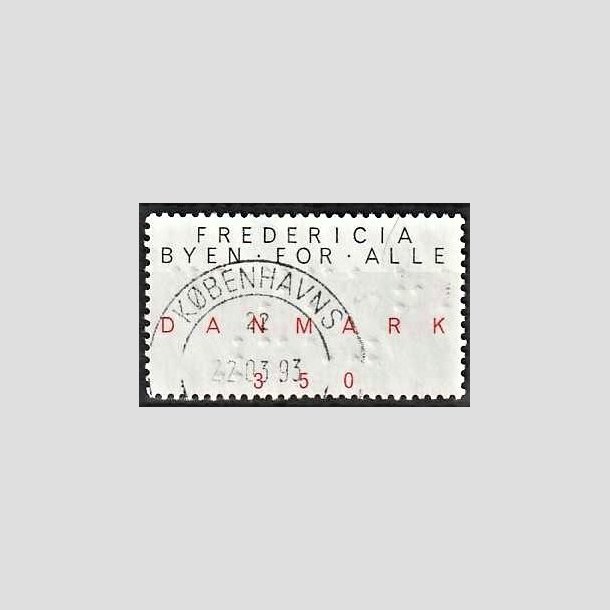 FRIMRKER DANMARK | 1990 - AFA 979 - Byen for alle - 3,50 Kr. sort/rd - Lux Stemplet