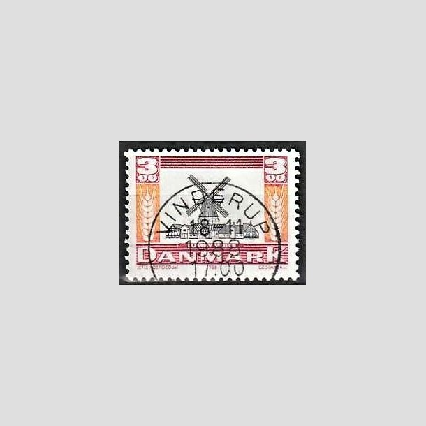 FRIMRKER DANMARK | 1988 - AFA 919 - Gamle mller - 3,00 Kr. rd/orange/sort - Pragt Stemplet Vinderup