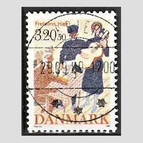 FRIMRKER DANMARK | 1989 - AFA 933 - Frelsens Hr - 3,20 Kr. + 50 re flerfarvet - Pragt Stemplet Esbjerg