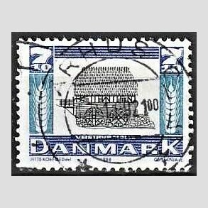 FRIM�RKER DANMARK | 1988 - AFA 920 - Gamle m�ller - 7,10 Kr. m�rkbl�/bl�/sort - Lux Stemplet