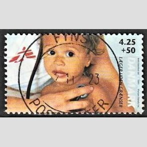 FRIMRKER DANMARK | 2003 - AFA 1349 - Lger uden grnser - 4,25 Kr. + 50 re - Pragt Stemplet