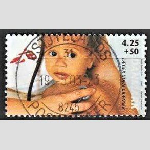 FRIMRKER DANMARK | 2003 - AFA 1349 - Lger uden grnser - 4,25 Kr. + 50 re - Pragt Stemplet