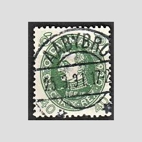 FRIMRKER DANMARK | 1930 - AFA 195 - Chr. X 60 r 40 re grn - Lux Stemplet Aabybro