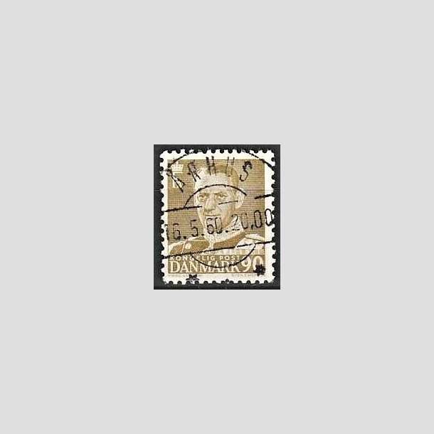 FRIMRKER DANMARK | 1952-53 - AFA 342 - Fr. IX 90 re oliven - Lux Stemplet rhus