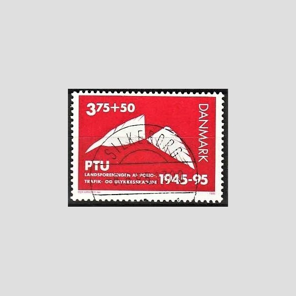 FRIMRKER DANMARK | 1995 - AFA 1096 - PTU - 3,75 Kr. + 50 re rd - Pragt Stemplet Silkeborg