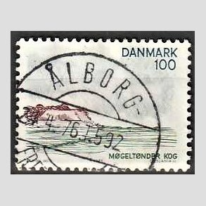 FRIM�RKER DANMARK | 1975 - AFA 599 - S�nderjylland - 100 �re flerfarvet - Pragt Stemplet �lborg