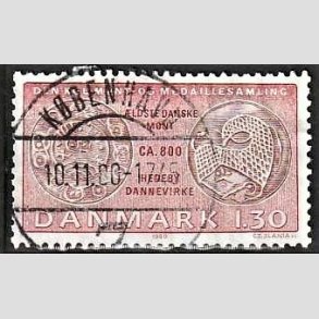 FRIM�RKER DANMARK | 1980 - AFA 708 - Gamle danske m�nter - 1,30 Kr. r�d/r�dbrun - Lux Stemplet