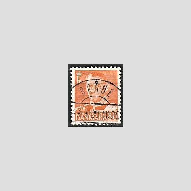 FRIMRKER DANMARK | 1952-53 - AFA 341 - Fr. IX 80 re orange - Lux Stemplet Brde