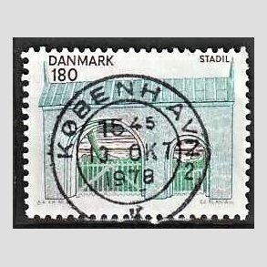 FRIM�RKER DANMARK | 1978 - AFA 663 - Midtjylland - 180 �re flerfarvet - Pragt Stemplet