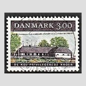 FRIM�RKER DANMARK | 1984 - AFA 807 - �ldre dansk kro - 3,00 Kr. flerfarvet - Lux Stemplet