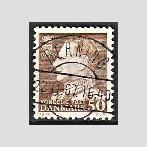 FRIMRKER DANMARK | 1967 - AFA 460 - Fr. IX 50 re brun - Lux Stemplet Herning