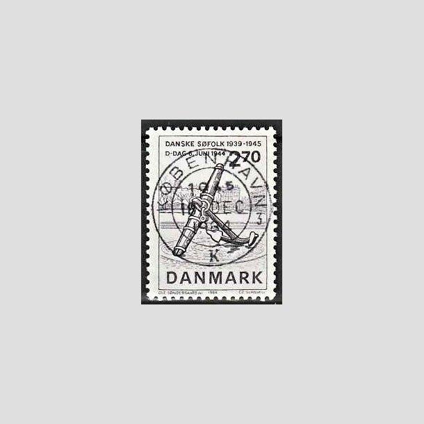 FRIMRKER DANMARK | 1984 - AFA 805 - Normandiets invation danske skibe - 2,70 Kr. brun - Pragt Stemplet