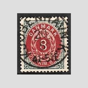 FRIM�RKER DANMARK | 1875 - AFA 25 - 8 �re gr�/r�d - Lux Stemplet