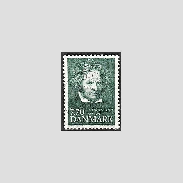 FRIMRKER DANMARK | 1989 - AFA 945 - B. S. Ingemann - 7,70 Kr. grn - Pragt Stemplet 