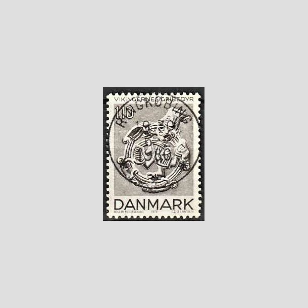 FRIMRKER DANMARK | 1979 - AFA 684 - Vikingetiden - 1,10 Kr. brun - Pragt Stemplet Ringkbing