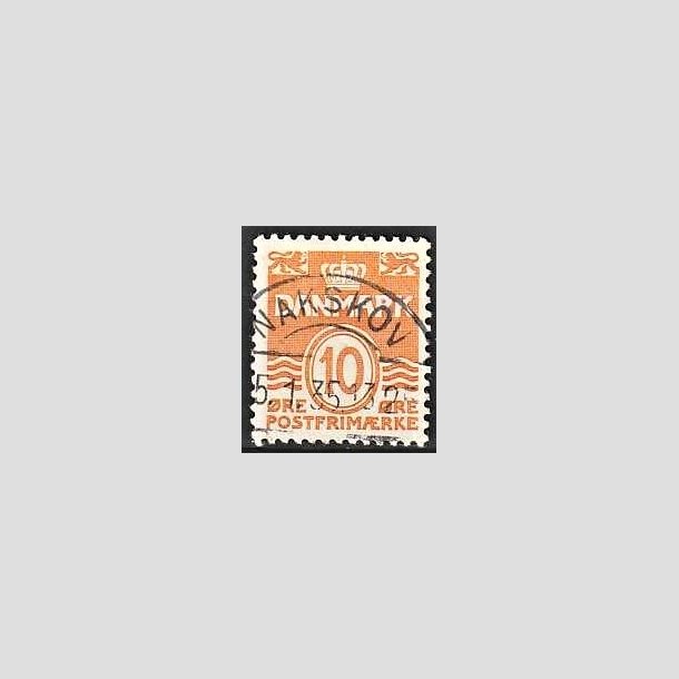 FRIMRKER DANMARK | 1933 - AFA 202 - Blgelinie 10 re orange type IA - Lux Stemplet Nakskov