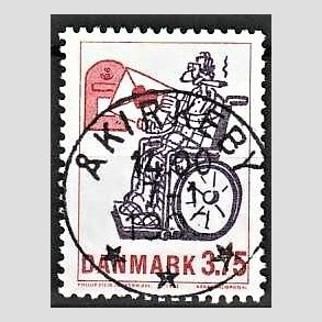 FRIM�RKER DANMARK | 1992 - AFA 1029 - Danske tegneseriefigurer - 3,75 Kr. violet/r�d - Pragt Stemplet �kirkeby
