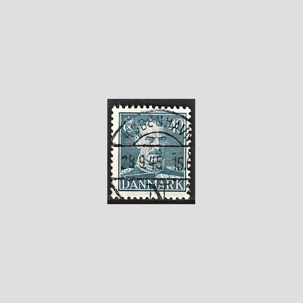 FRIMRKER DANMARK | 1942-44 - AFA 280 - Chr. X 40 re bl - Lux Stemplet